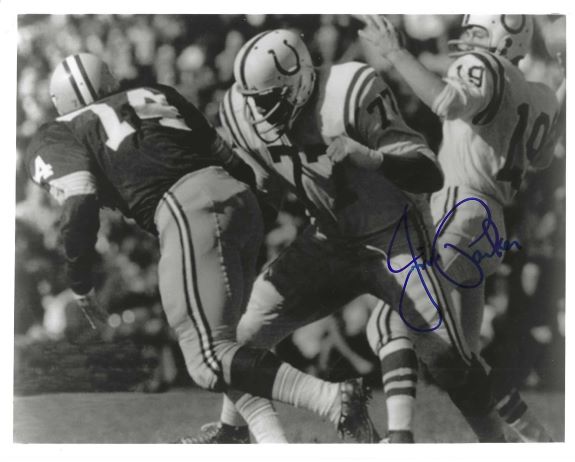 Autographed JIM PARKER  8X10 Baltimore Colts photo