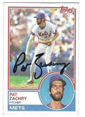 Autographed PAT ZACHRY New York Mets 1983 Topps Card
