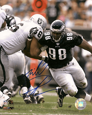 Autographed MIKE PATTERSON Photo - Philadelphia Eagles