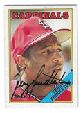 Autographed TERRY PENDLETON St. Louis Cardinals 1988 Topps card