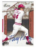 Autographed TONY PEREZ Cincinnati Reds 2003 Fleer Flair Greats Card