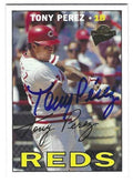 Autographed TONY PEREZ Cincinnati Reds 2003 Topps All Time Fan Favorites Card