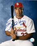 AUTOGRAPHED EDUARDO PEREZ 8x10 St. Louis Cardinals photo