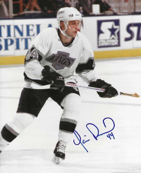 Autographed YANIC PERREAULT 8X10 Los Angeles Kings Photo