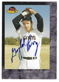 Autographed GAYLORD PERRY 2001 TOPPS AMERICAN PIE CARD
