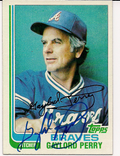 Autographed GAYLORD PERRY 1982 Topps Card