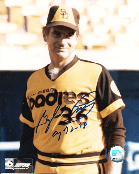 Autographed GAYLORD PERRY 8x10 San Diego Padres  Photo