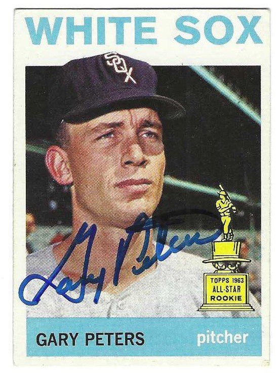 Autographed GARY PETERS Chicago White Sox 1964 Topps Card