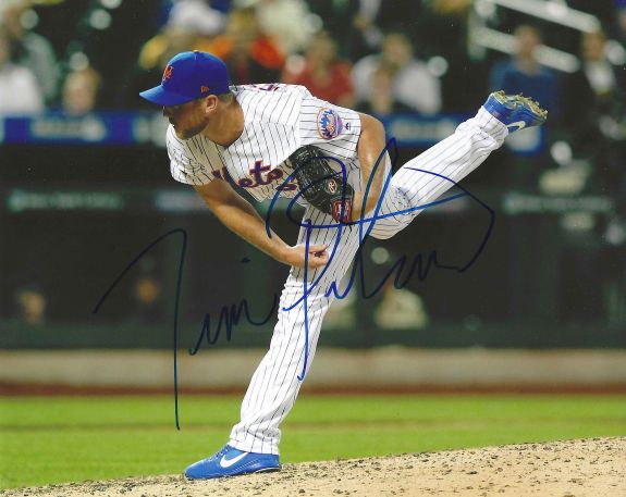 Autographed TIM PETERSON 8X10 New York Mets photo