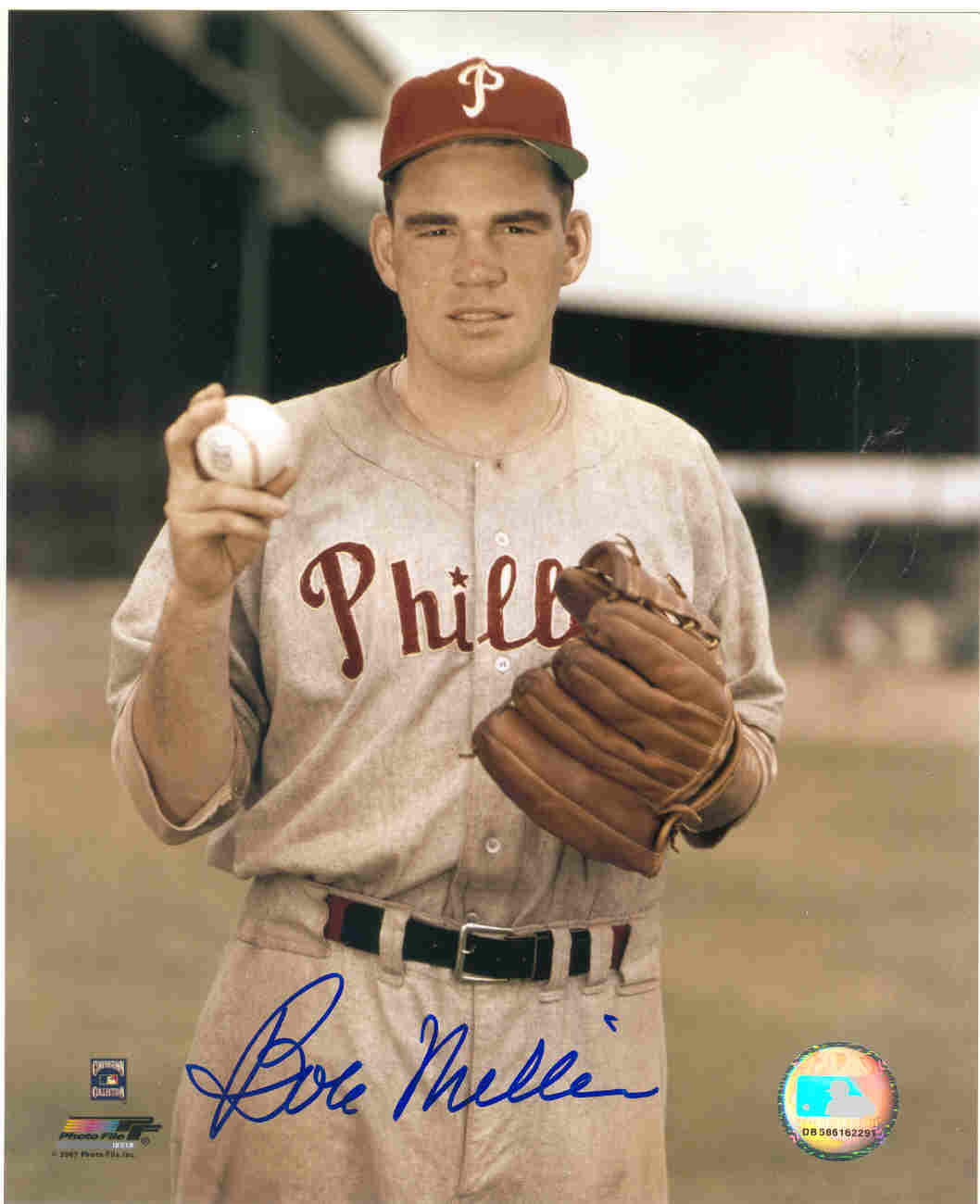 AUTOGRAPHED BOB MILLER 8x10 Philadelphia Phillies Photo