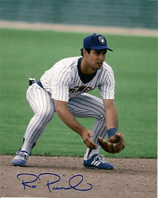 AUTOGRAPHED ROB PICCIOLO 8x10 Milwaukee Brewers Photo