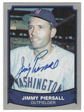 Autographed JIMMY PIERSALL Washington Senators 1989 Pacific Legends Card