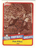 Autographed PETE PIHOS Philadelphia Eagles 1989 Swell Football Card