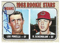 Autographed  LOU PINIELLA Cleveland Indians 1968 Topps Card