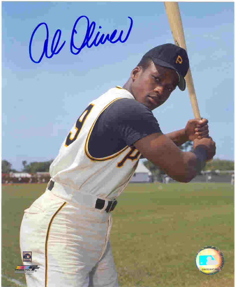 AUTOGRAPHED AL OLIVER 8x10 Pittsburgh Pirates photo