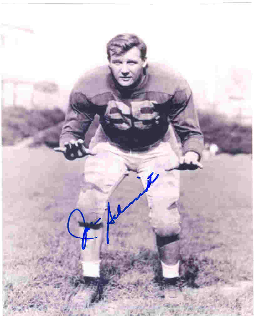 AUTOGRAPHED JOE SCHMIDT 8X10 Pittsburgh Panthers Photo