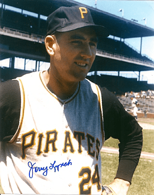 AUTOGRAPHED  JERRY LYNCH 8X10  Pittsburgh Pirates Photo