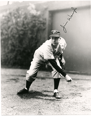 AUTOGRAPHED  photo JIM WAUGH - Pittsburgh Pirates