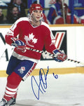 Autographed ADRIEN PLAVSIC 8X10 Team Canada Photo