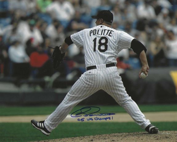 AUTOGRAPHED CLIFF POLITTE "05 WS Champs" 8X10 Chicago White Sox Photo
