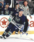 Autographed PATRICK POULIN 8x10 Hartford Whalers Photo
