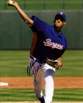AUTOGRAPHED  photo OMAR POVEDA Texas Rangers