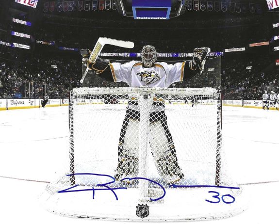 Autographed CHRIS MASON 8X10 Nashville Predators photo