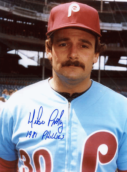 AUTOGRAPHED Mike Proly 8x10 Philadelphia Phillies Photo