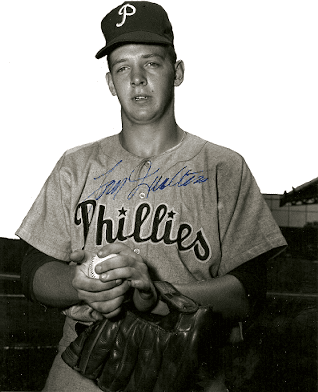 AUTOGRAPHED TOM QUALTERS 8x10 Philadelphia Phillies Photo