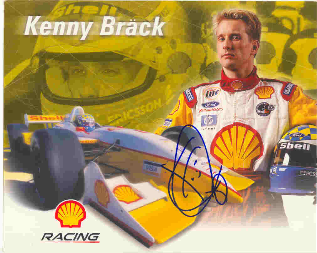AUTOGRAPHED SIGNED photo KENNY BRACK Indy Racing