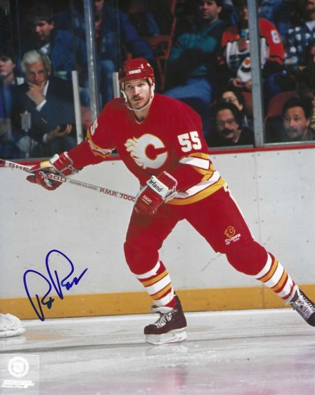 Autographed ROB RAMAGE 8X10 Calgary Flames Photo