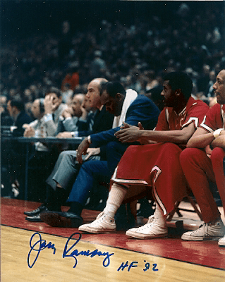 Autographed JACK RAMSAY 8x10 Portland  photo