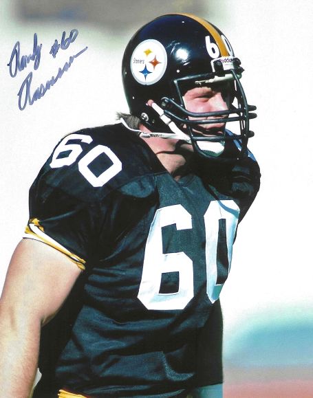 Autographed RANDY RASMUSSEN 8X10 Pittsburgh Steelers Photo