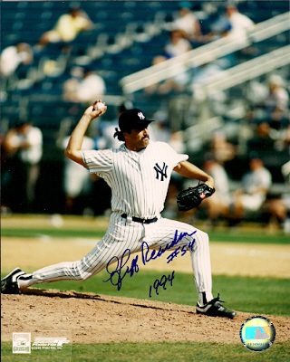 AUTOGRAPHED JEFF REARDON 8x10 New York Yankees Photo