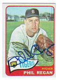 Autographed Phil Regan Detroit Tigers 1965 Topps Card