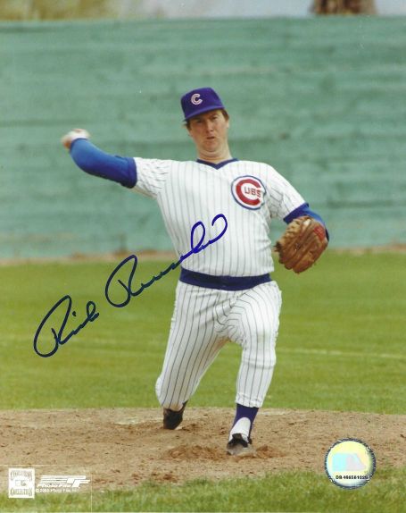 AUTOGRAPHED RICK REUSCHEL 8X10 Chicago Cubs Photo