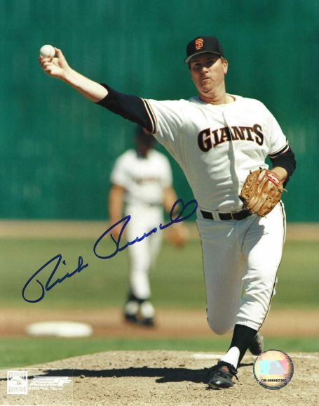 AUTOGRAPHED RICK REUSCHEL 8X10 San Francisco Giants Photo