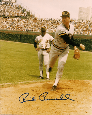 AUTOGRAPHED RICK REUSCHEL 8x10 Pittsburgh Pirates Photo