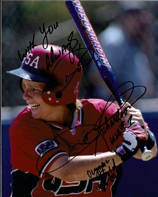 Autographed DOT RICHARDSON Photo - Gold Medal Winner