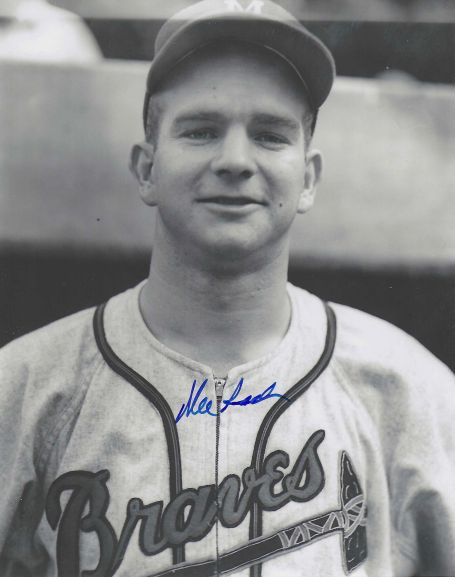 AUTOGRAPHED MEL ROACH 8x10 Milwaukee Braves photo