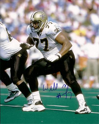 Autographed Willie Roaf New Orleans Saints 8x10 photo