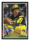 Autographed DON ROBINSON Pittsburgh Pirates 1985 Donruss Card