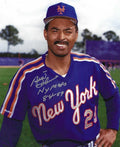 Autographed BILL ROBINSON 8X10 New York Mets photo with COA