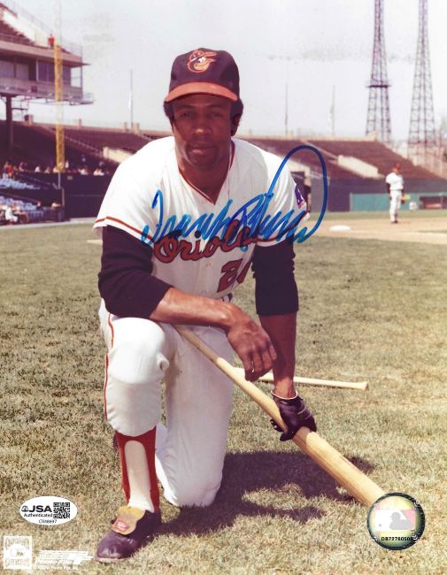 Autographed Frank Robinson Baltimore Orioles 8x10 Photo with JSA COA