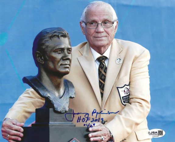 Autographed JOHNNY ROBINSON 8x10 Kansas City Chiefs Photo JSA
