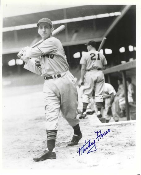 AUTOGRAPHED MICKEY ROCCO 8x10 Cleveland Indians Photo