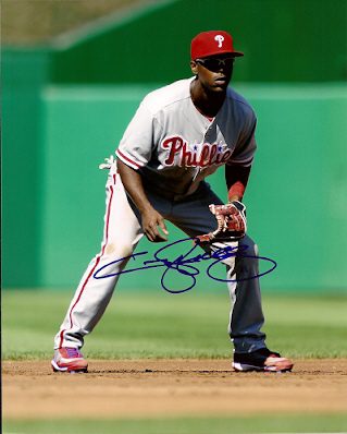 AUTOGRAPHED JIMMY ROLLINS photo  Philadelphia Phillies