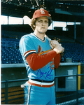AUTOGRAPHED GENE ROOF 8x10 St. Louis Cardinals photo
