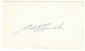 AUTOGRAPHED SIGNED EDD ROUSH 3x5 Index card