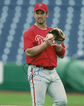 AUTOGRAPHED  photo AARON ROWAND  Phillies